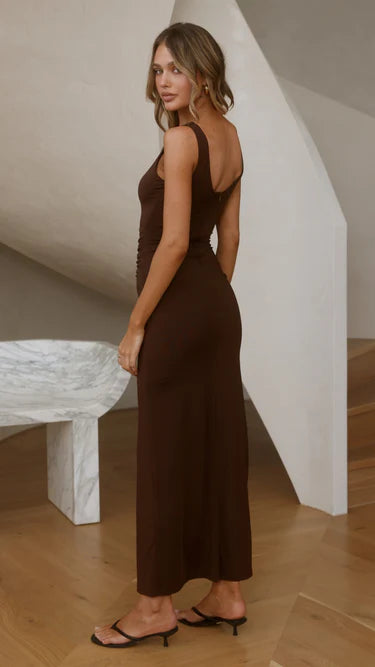 Darla Maxi Dress - Chocolate