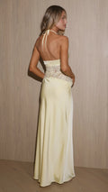 Celia Lace Maxi Dress - Yellow
