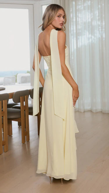Flora Maxi Dress - Yellow