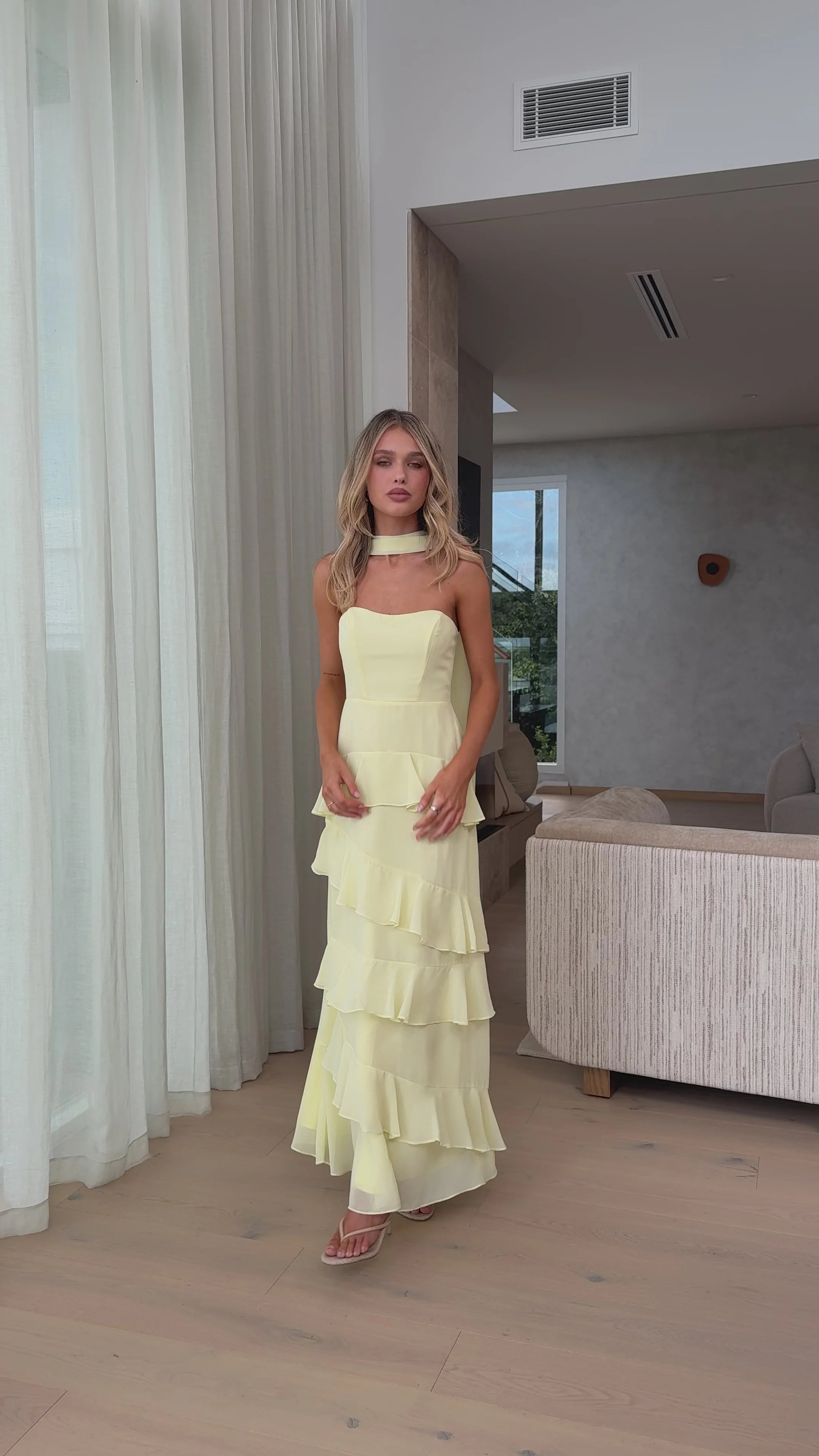 Flora Maxi Dress - Yellow